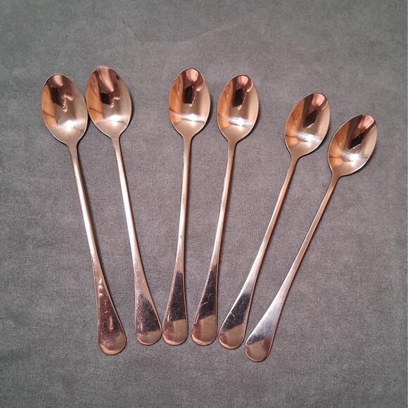 Dansk Silhouette Iced Tea Spoons - 6 - Picture 1 of 4